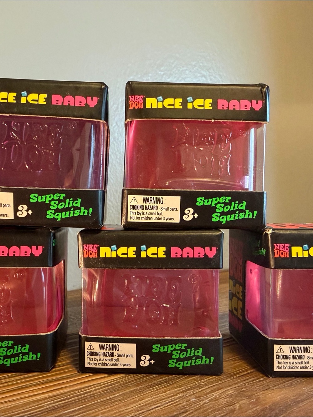 (5) Nee Doh Nice Ice Baby Super Solid 1 inch!